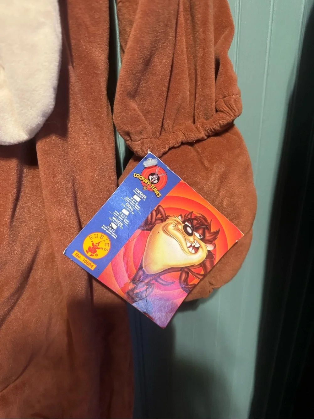 Warner Bros. Tasmanian Devil Brown Plush Hooded Kids Costume